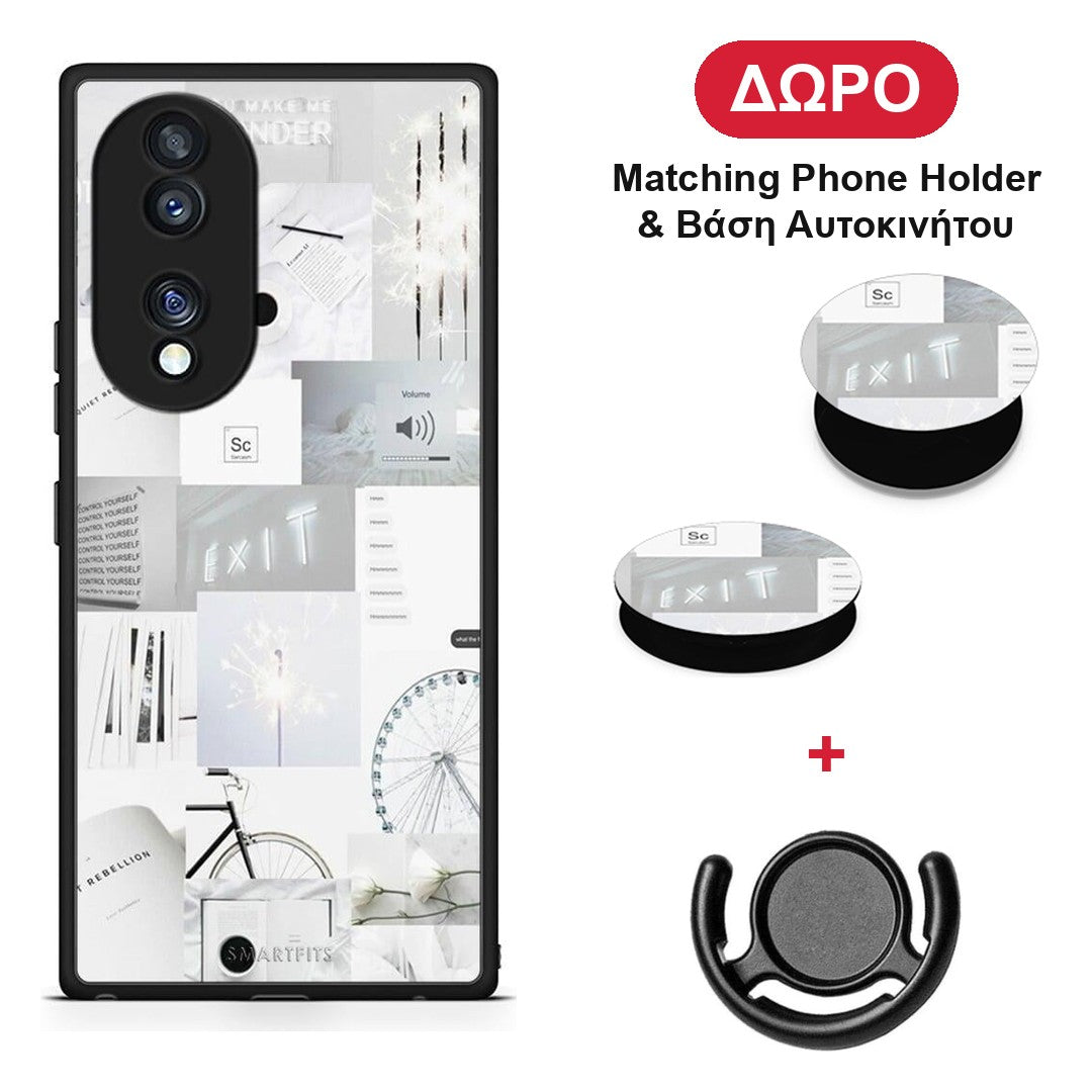 Collage Make Me Wonder - Honor 70 5G θήκη + Δώρο Phone Holder & Βάση Αυτοκινήτου