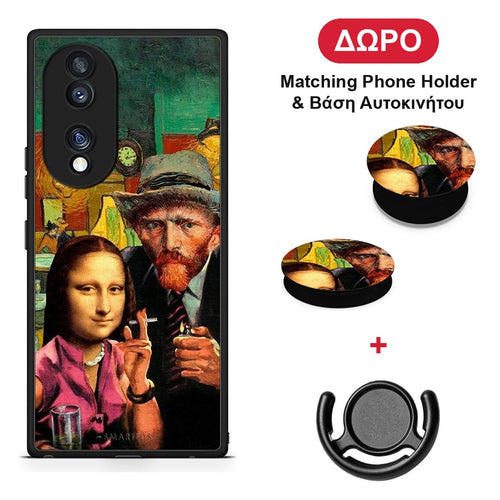 Funny Art - Honor 70 5G θήκη + Δώρο Phone Holder & Βάση Αυτοκινήτου