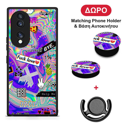 Game Over - Honor 70 5G θήκη + Δώρο Phone Holder & Βάση Αυτοκινήτου