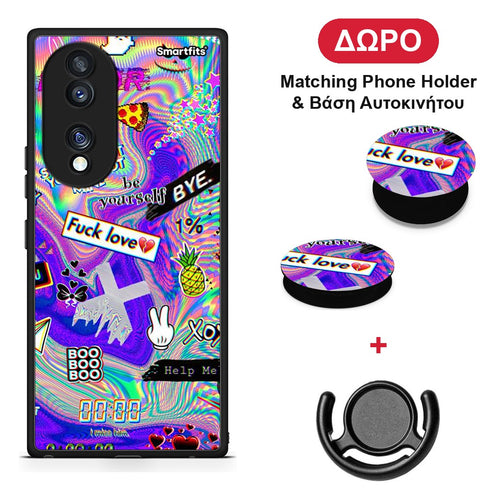 Game Over - Honor 70 5G θήκη + Δώρο Phone Holder & Βάση Αυτοκινήτου