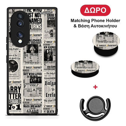 Harry Paper - Honor 70 5G θήκη + Δώρο Phone Holder & Βάση Αυτοκινήτου