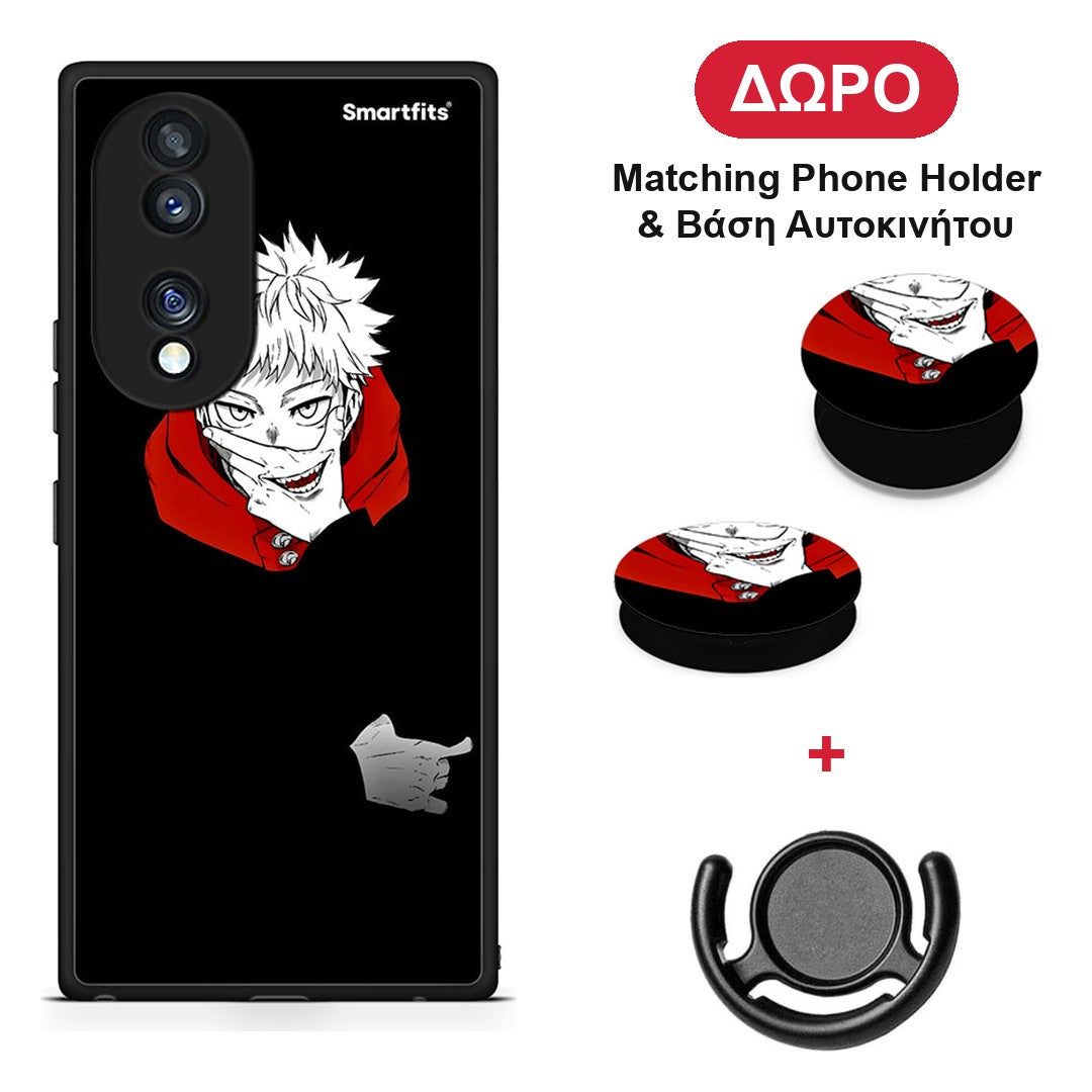 Itadori Anime - Honor 70 5G θήκη + Δώρο Phone Holder & Βάση Αυτοκινήτου