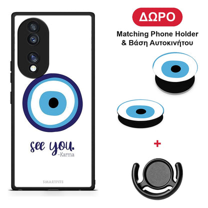 Karma Says - Honor 70 5G θήκη + Δώρο Phone Holder & Βάση Αυτοκινήτου