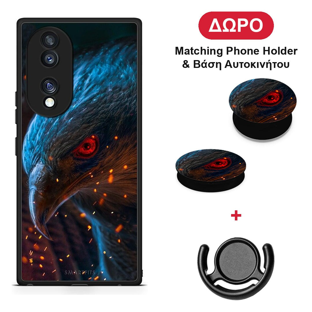 PopArt Eagle - Honor 70 5G θήκη + Δώρο Phone Holder & Βάση Αυτοκινήτου