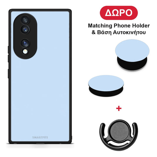 Powder Blue - Honor 70 5G θήκη + Δώρο Phone Holder & Βάση Αυτοκινήτου