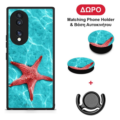 Red Starfish - Honor 70 5G θήκη + Δώρο Phone Holder & Βάση Αυτοκινήτου