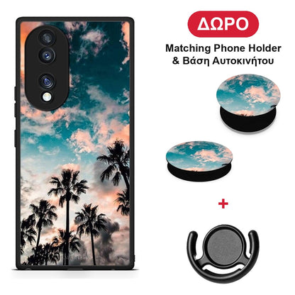 Summer Sky - Honor 70 5G θήκη + Δώρο Phone Holder & Βάση Αυτοκινήτου