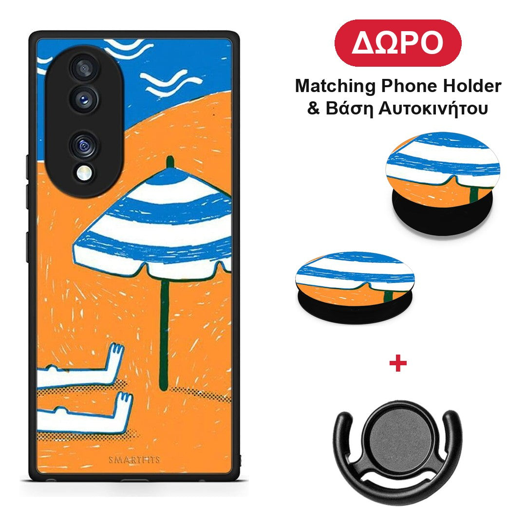 Summering - Honor 70 5G θήκη + Δώρο Phone Holder & Βάση Αυτοκινήτου