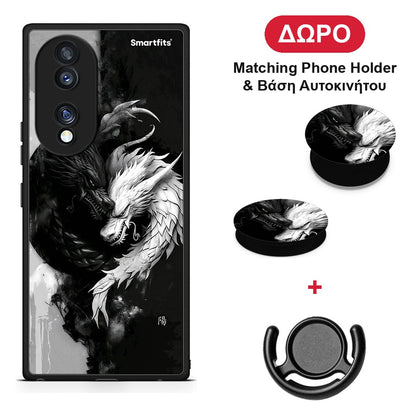Yin Yang - Honor 70 5G θήκη + Δώρο Phone Holder & Βάση Αυτοκινήτου