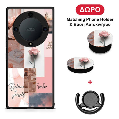Aesthetic Collage - Honor Magic5 Lite 5G / X9a θήκη + Δώρο Phone Holder & Βάση Αυτοκινήτου