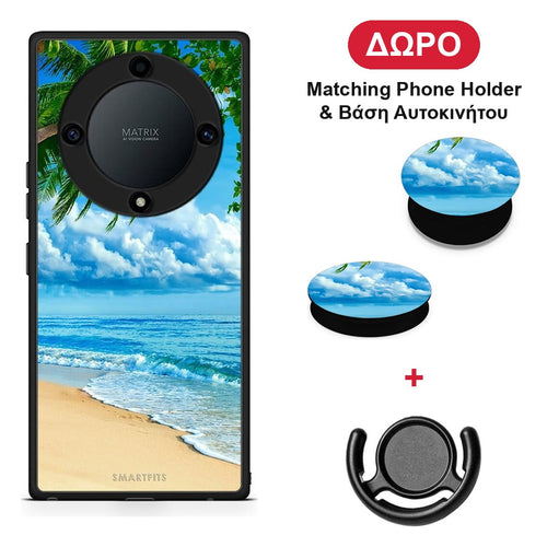 Beautiful Beach - Honor Magic5 Lite 5G / X9a θήκη + Δώρο Phone Holder & Βάση Αυτοκινήτου