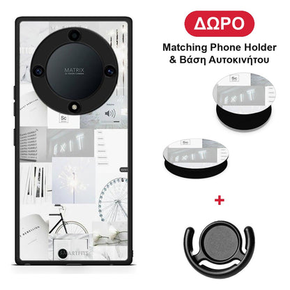 Collage Make Me Wonder - Honor Magic5 Lite 5G / X9a θήκη + Δώρο Phone Holder & Βάση Αυτοκινήτου