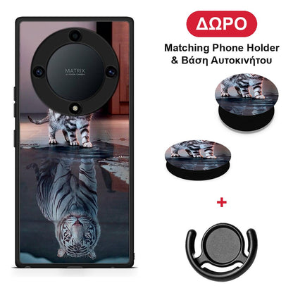 Cute Tiger - Honor Magic5 Lite 5G / X9a θήκη + Δώρο Phone Holder & Βάση Αυτοκινήτου
