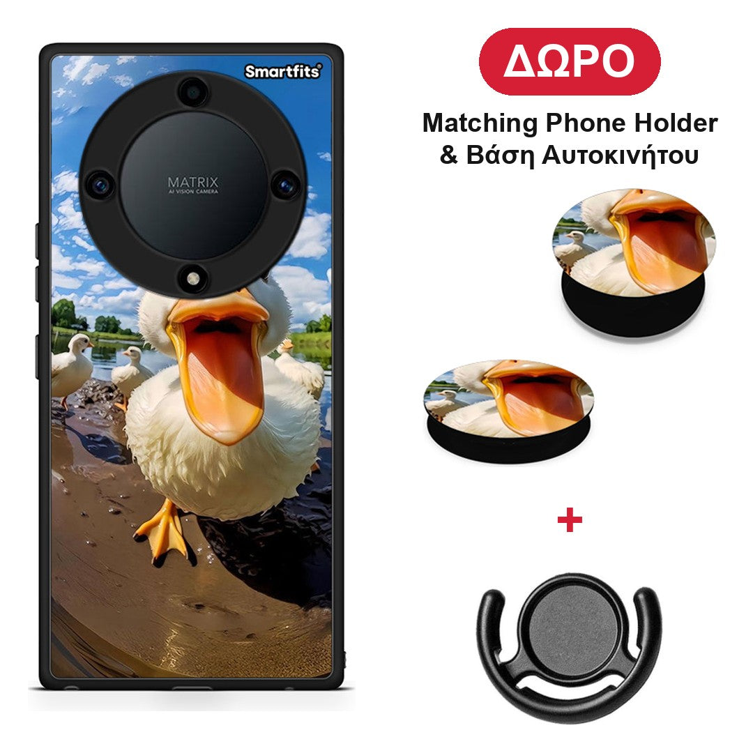 Duck Face - Honor Magic5 Lite 5G / X9a θήκη + Δώρο Phone Holder & Βάση Αυτοκινήτου