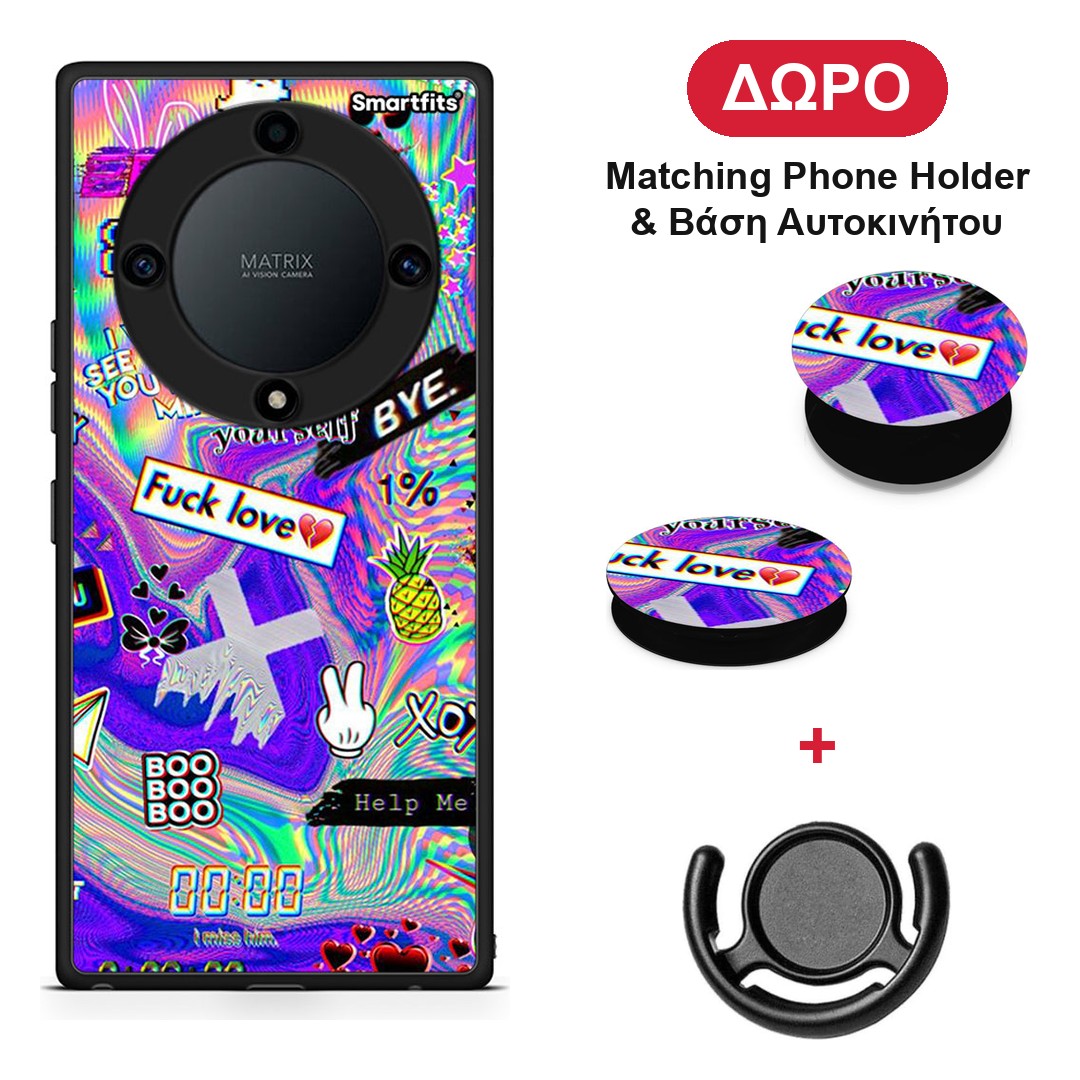 Game Over - Honor Magic5 Lite 5G / X9a θήκη + Δώρο Phone Holder & Βάση Αυτοκινήτου