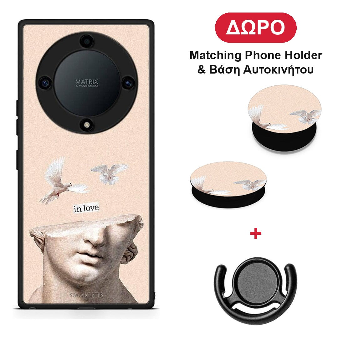 In Love - Honor Magic5 Lite 5G / X9a θήκη + Δώρο Phone Holder & Βάση Αυτοκινήτου