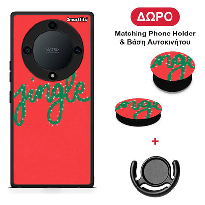 Jingle Xmas - Honor Magic5 Lite 5G / X9a θήκη + Δώρο Phone Holder & Βάση Αυτοκινήτου