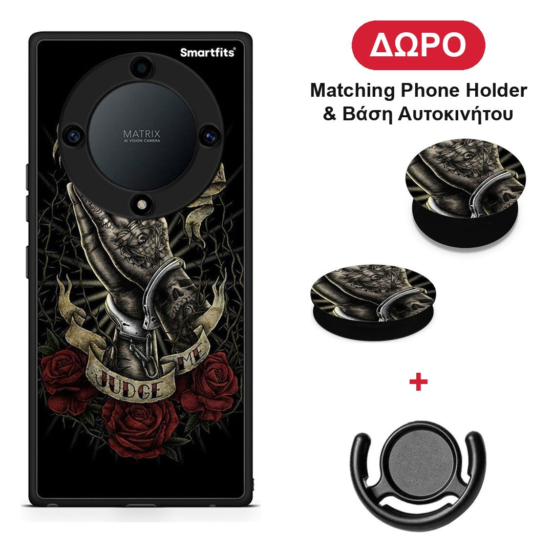 Judge By God - Honor Magic5 Lite 5G / X9a θήκη + Δώρο Phone Holder & Βάση Αυτοκινήτου