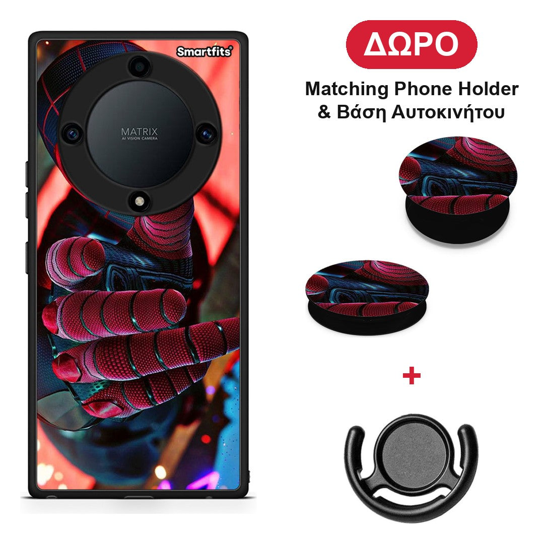 Spider Hand - Honor Magic5 Lite 5G / X9a θήκη + Δώρο Phone Holder & Βάση Αυτοκινήτου