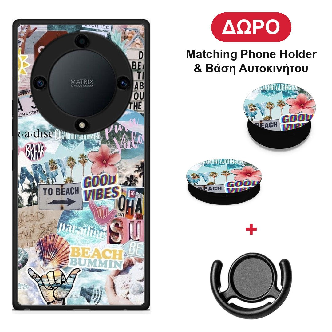 Summer Vibes - Honor Magic5 Lite 5G / X9a θήκη + Δώρο Phone Holder & Βάση Αυτοκινήτου