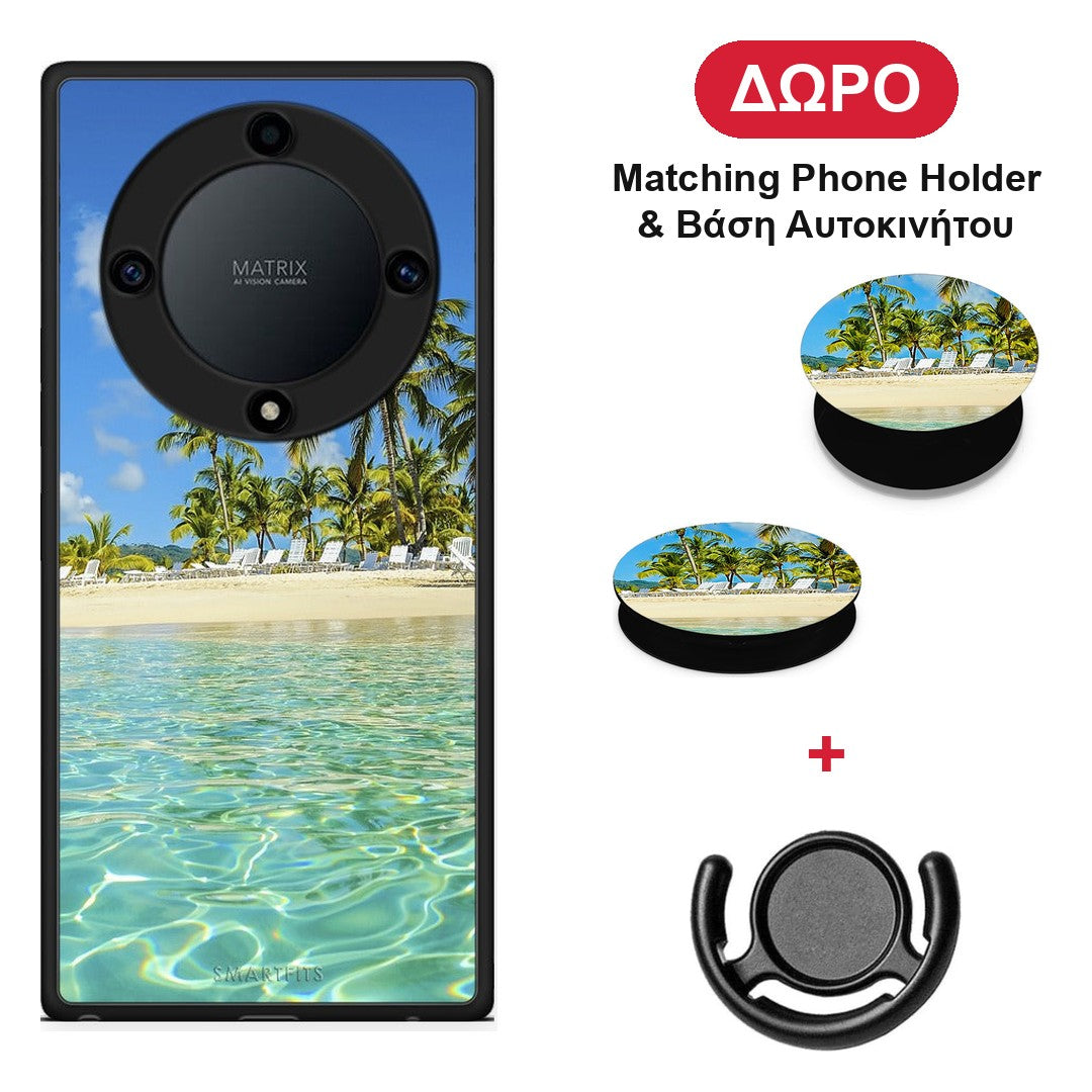 Tropical Vibes - Honor Magic5 Lite 5G / X9a θήκη + Δώρο Phone Holder & Βάση Αυτοκινήτου