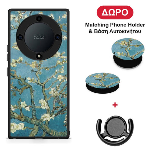 White Blossoms - Honor Magic5 Lite 5G / X9a θήκη + Δώρο Phone Holder & Βάση Αυτοκινήτου
