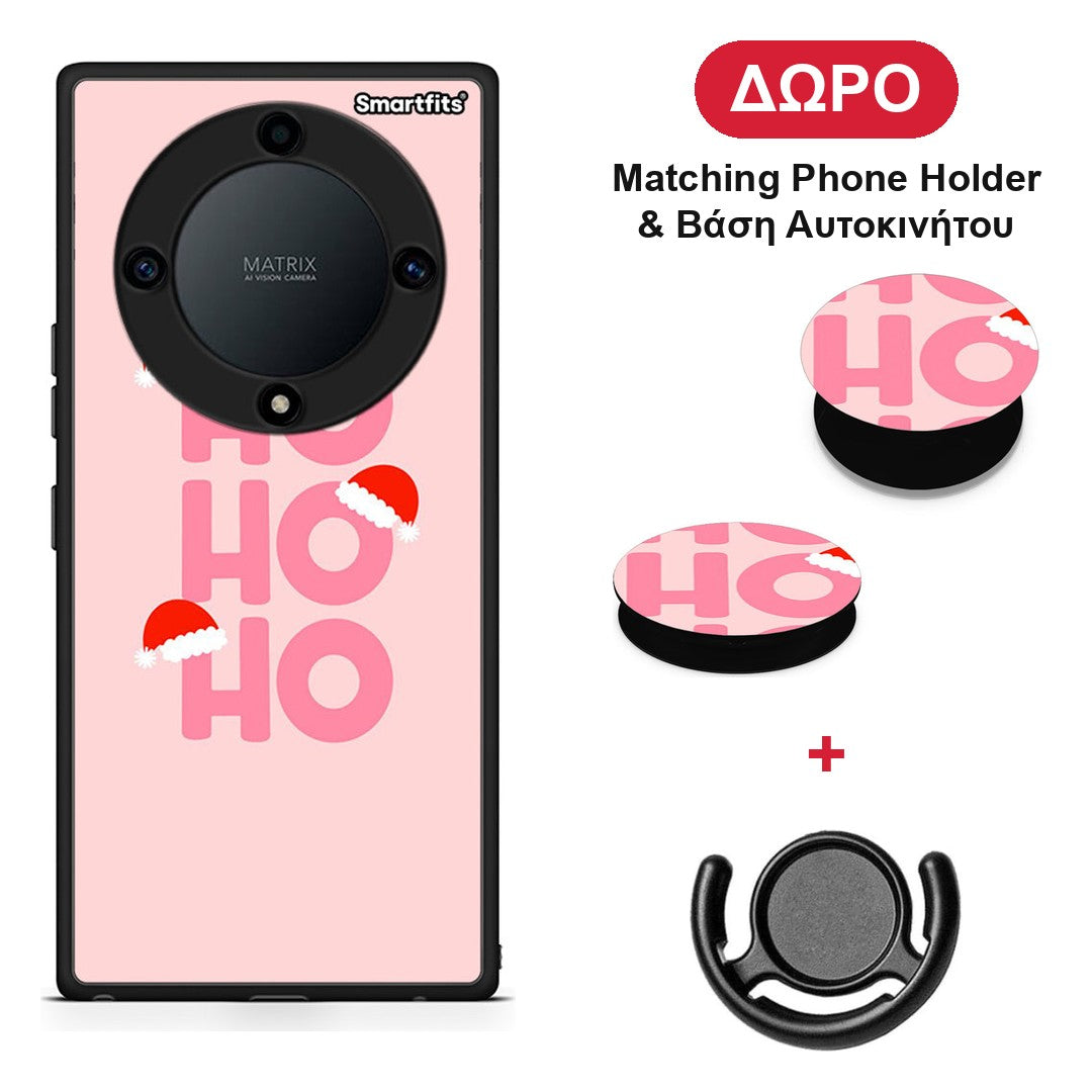 Xmas Ho Ho Ho - Honor Magic5 Lite 5G / X9a θήκη + Δώρο Phone Holder & Βάση Αυτοκινήτου