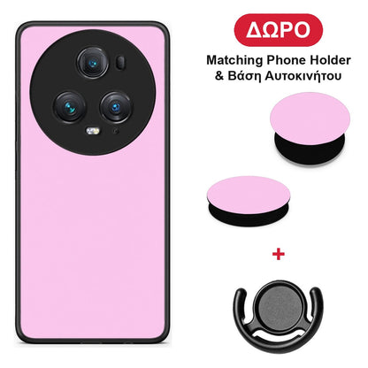 Cotton Candy Pink - Honor Magic5 Pro θήκη + Δώρο Phone Holder & Βάση Αυτοκινήτου