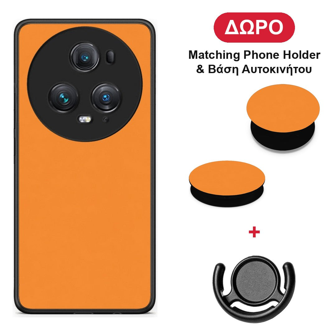 Tangerine Orange - Honor Magic5 Pro θήκη + Δώρο Phone Holder & Βάση Αυτοκινήτου