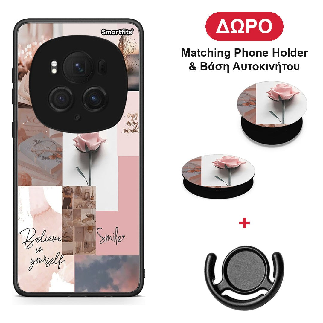 Aesthetic Collage - Honor Magic6 Pro θήκη + Δώρο Phone Holder & Βάση Αυτοκινήτου