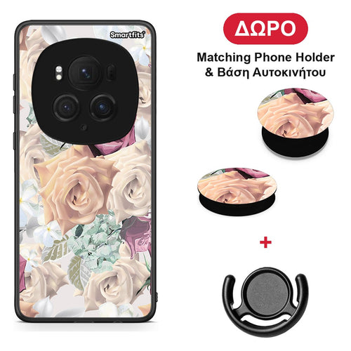 Floral Bouquet - Honor Magic6 Pro θήκη + Δώρο Phone Holder & Βάση Αυτοκινήτου
