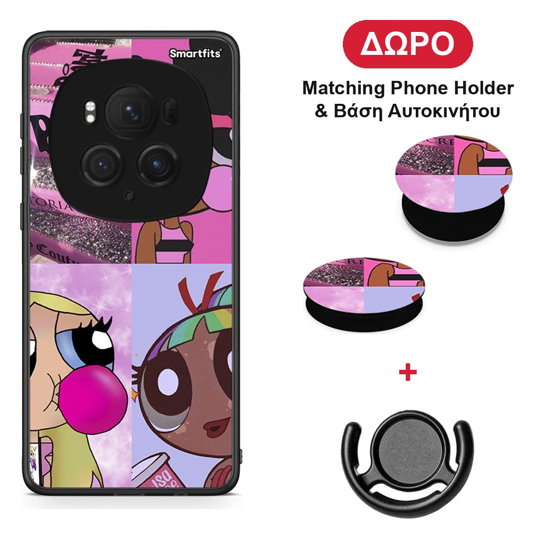 Bubble Girls - Honor Magic6 Pro θήκη + Δώρο Phone Holder & Βάση Αυτοκινήτου