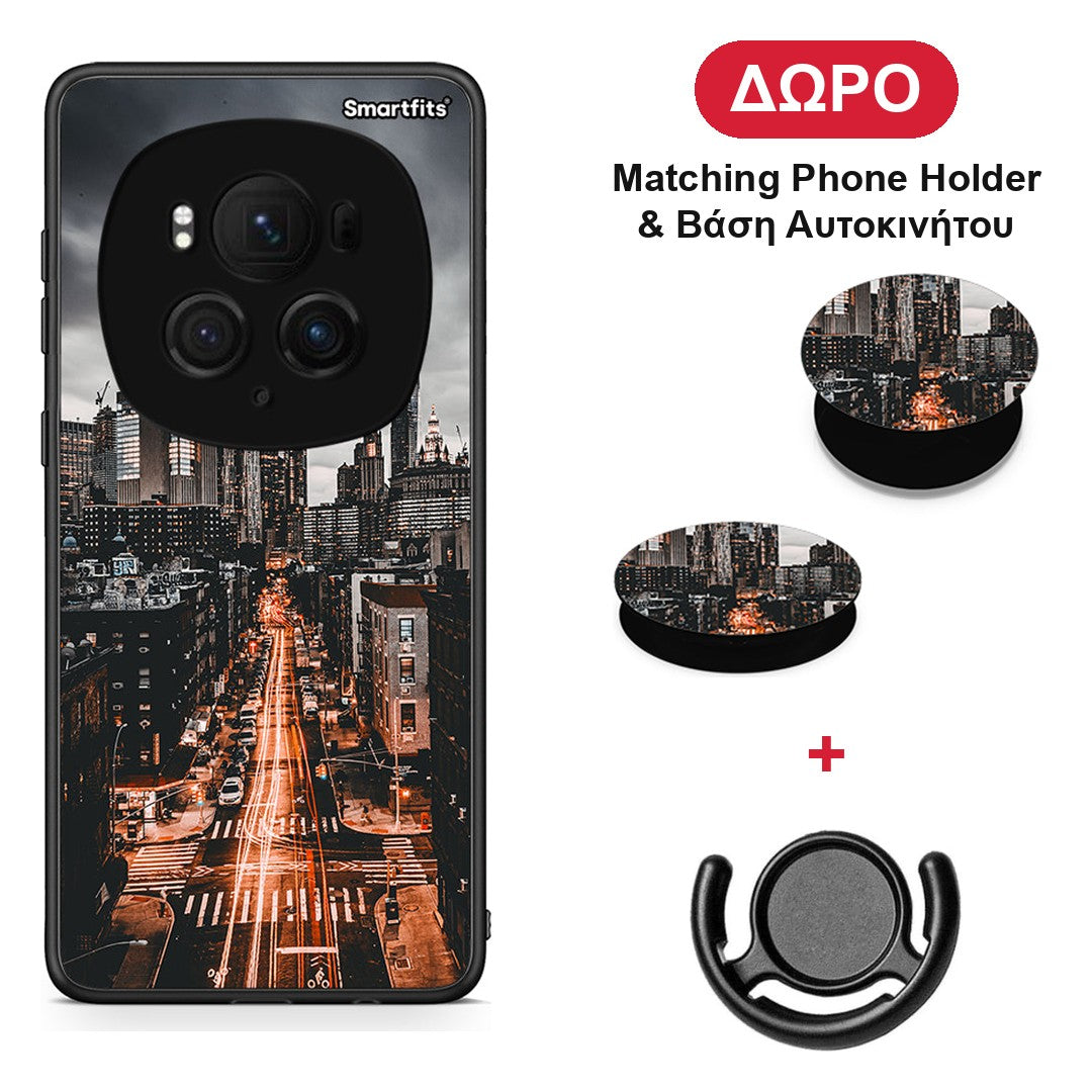 City Lights - Honor Magic6 Pro θήκη + Δώρο Phone Holder & Βάση Αυτοκινήτου