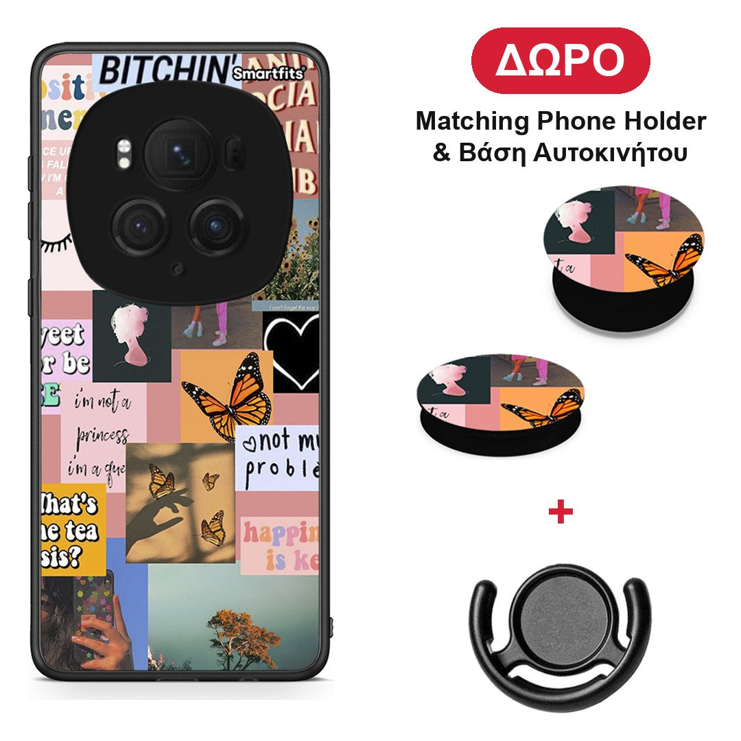 Collage Bitchin - Honor Magic6 Pro θήκη + Δώρο Phone Holder & Βάση Αυτοκινήτου