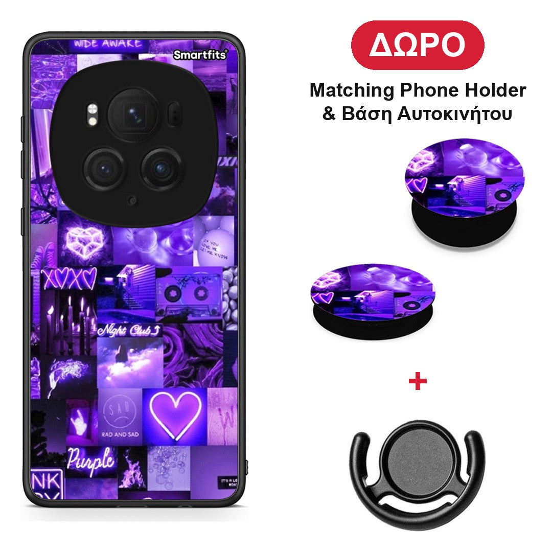 Collage Stay Wild - Honor Magic6 Pro θήκη + Δώρο Phone Holder & Βάση Αυτοκινήτου