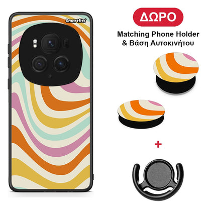 Colourful Waves - Honor Magic6 Pro θήκη + Δώρο Phone Holder & Βάση Αυτοκινήτου