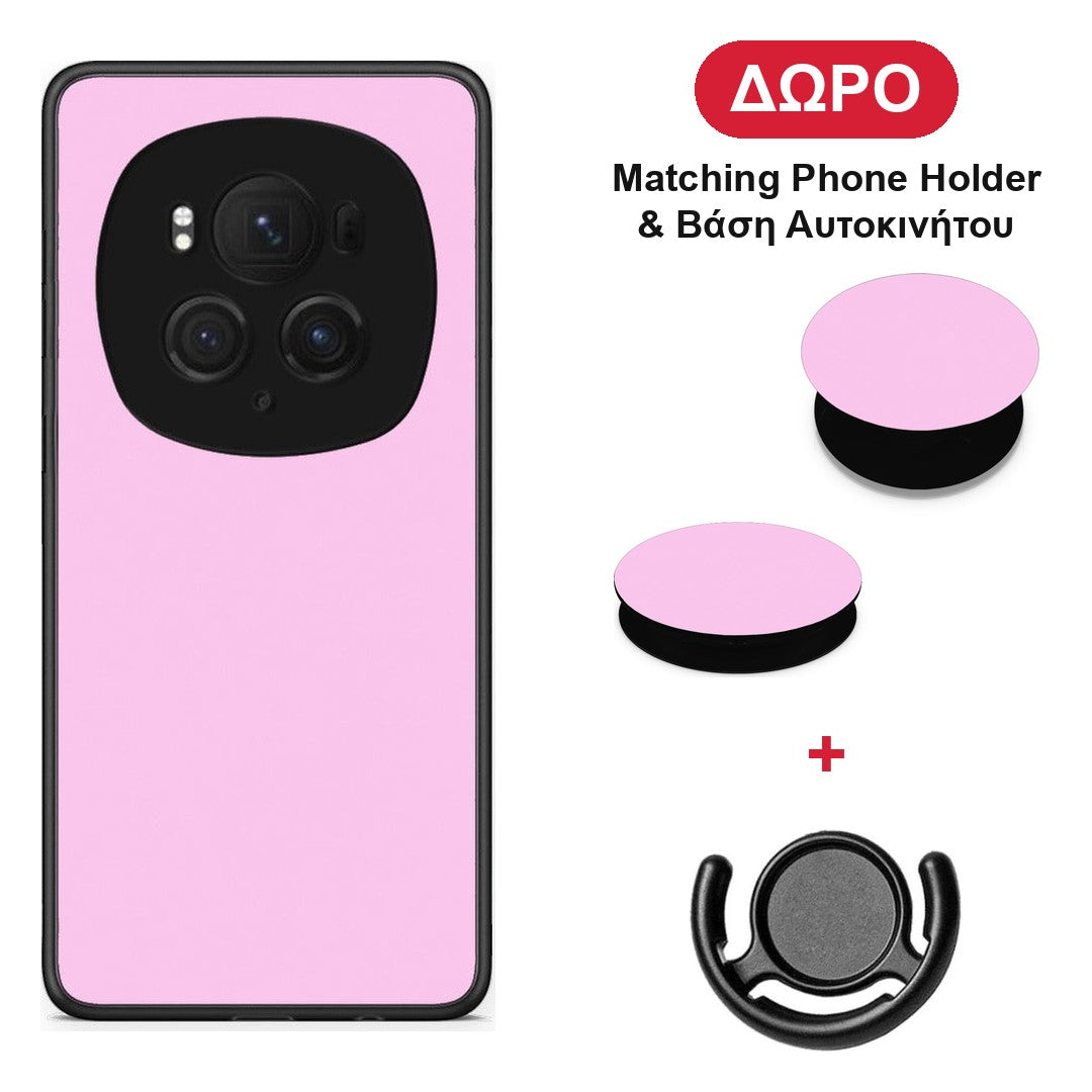 Cotton Candy Pink - Honor Magic6 Pro θήκη + Δώρο Phone Holder & Βάση Αυτοκινήτου