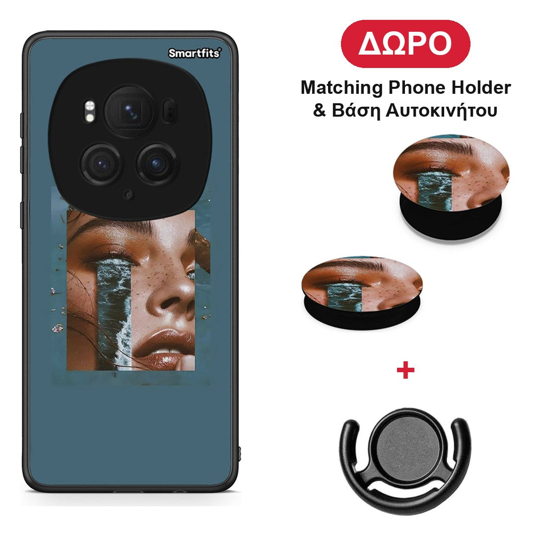 Cry An Ocean - Honor Magic6 Pro θήκη + Δώρο Phone Holder & Βάση Αυτοκινήτου