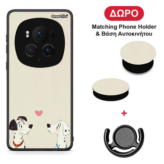 Dalmatians Love - Honor Magic6 Pro θήκη + Δώρο Phone Holder & Βάση Αυτοκινήτου