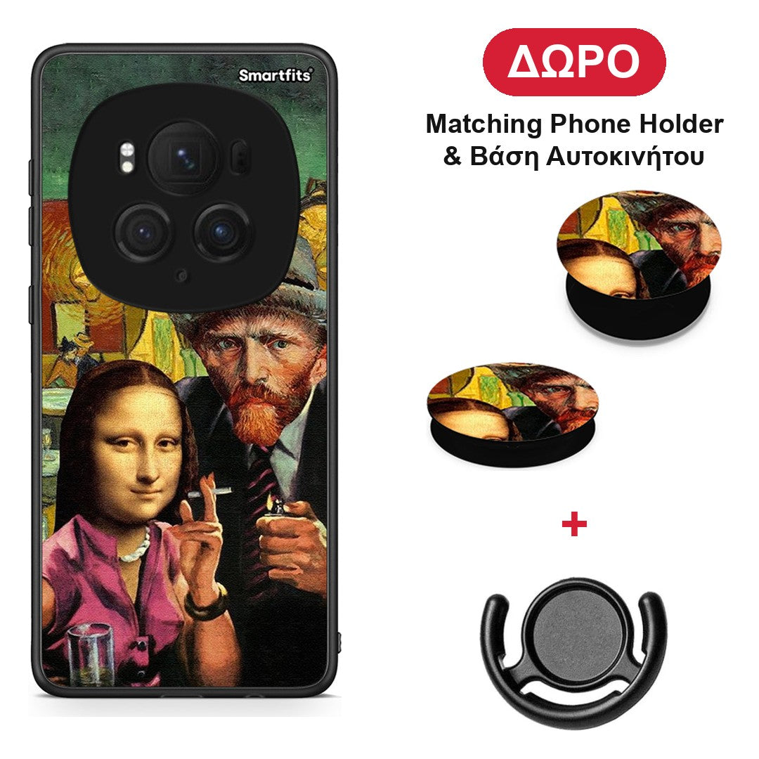 Funny Art - Honor Magic6 Pro θήκη + Δώρο Phone Holder & Βάση Αυτοκινήτου