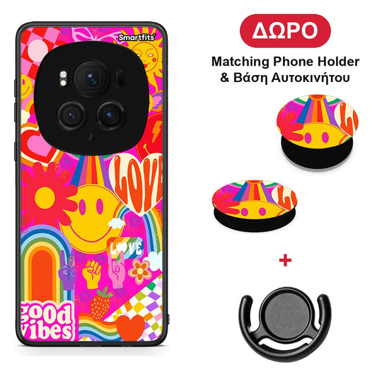 Hippie Love - Honor Magic6 Pro θήκη + Δώρο Phone Holder & Βάση Αυτοκινήτου