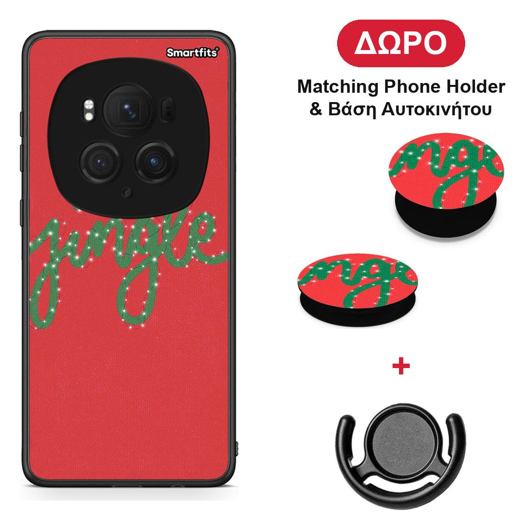 Jingle Xmas - Honor Magic6 Pro θήκη + Δώρο Phone Holder & Βάση Αυτοκινήτου