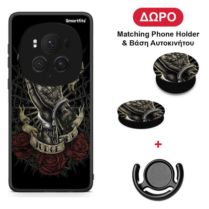 Judge By God - Honor Magic6 Pro θήκη + Δώρο Phone Holder & Βάση Αυτοκινήτου