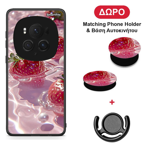 Juicy Strawberries - Honor Magic6 Pro θήκη + Δώρο Phone Holder & Βάση Αυτοκινήτου