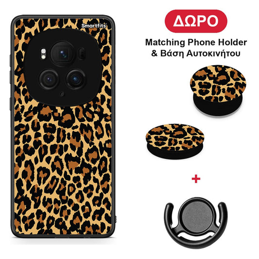 Animal Leopard - Honor Magic6 Pro θήκη + Δώρο Phone Holder & Βάση Αυτοκινήτου