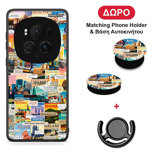 Live To Travel - Honor Magic6 Pro θήκη + Δώρο Phone Holder & Βάση Αυτοκινήτου