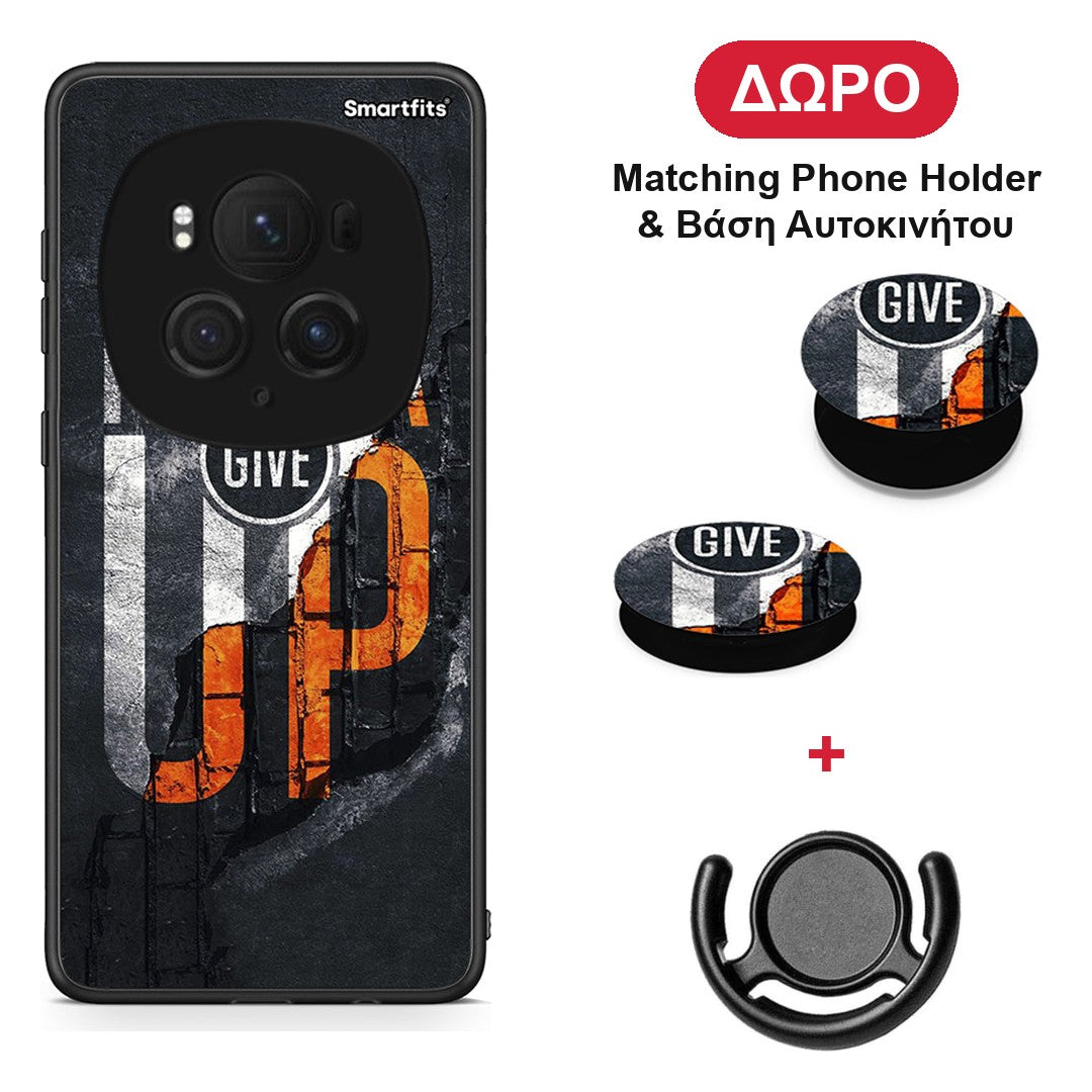 Never Give Up - Honor Magic6 Pro θήκη + Δώρο Phone Holder & Βάση Αυτοκινήτου