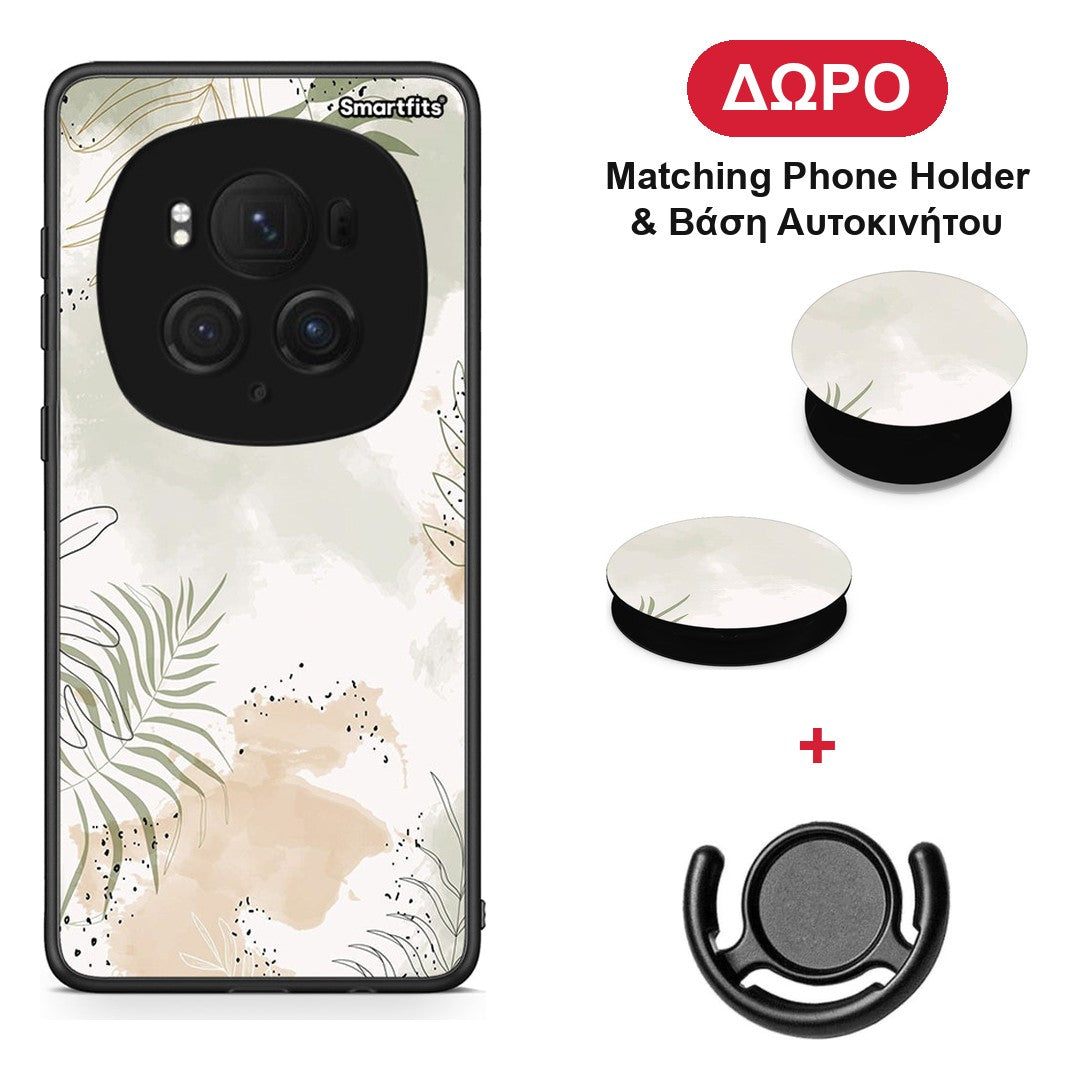 Nude Plants - Honor Magic6 Pro θήκη + Δώρο Phone Holder & Βάση Αυτοκινήτου