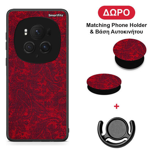 Paisley Cashmere - Honor Magic6 Pro θήκη + Δώρο Phone Holder & Βάση Αυτοκινήτου