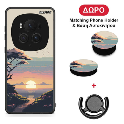 Pixel Sunset - Honor Magic6 Pro θήκη + Δώρο Phone Holder & Βάση Αυτοκινήτου